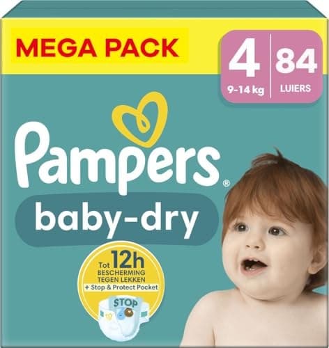 PAMPERS Baby-Dry Size 4 Jumbo+ Pack 84 Nappies