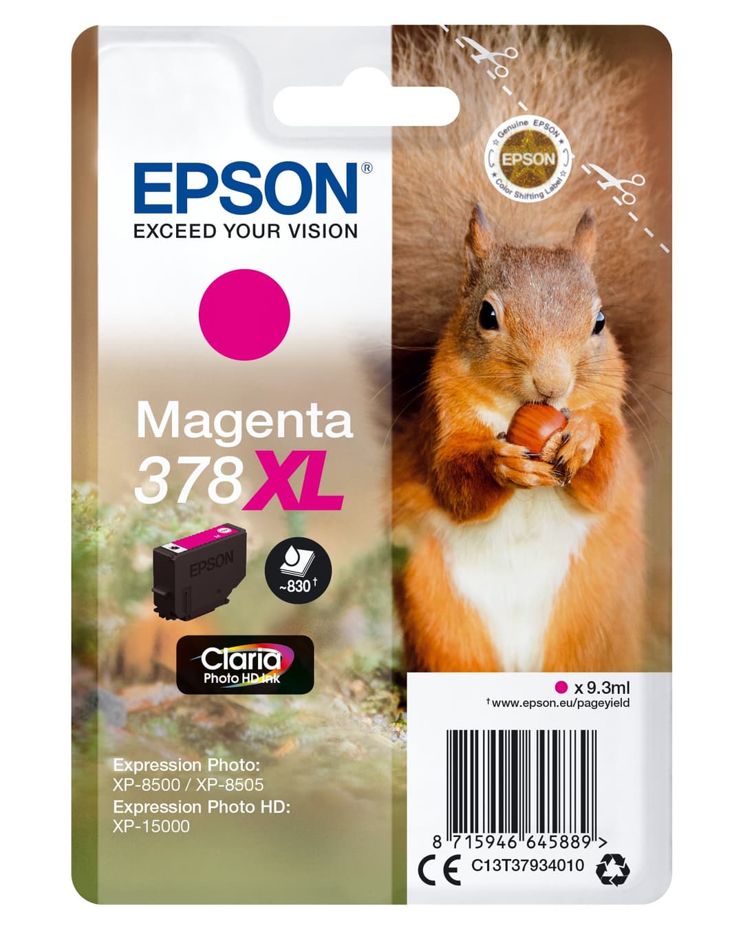 Epson C13T37934010 (378XL) Ink cartridge magenta 830 pages 9ml - Image 1