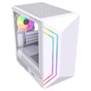 Vida Apollo M Micro-ATX Tempered Glass Gaming PC Case - White thumbnail 4
