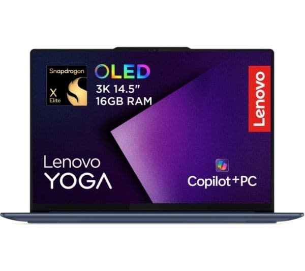 Lenovo Yoga Slim 7X 14.5" OLED Touchscreen Snapdragon X Elite 16GB 1TB Cosmic Blue - Image 1