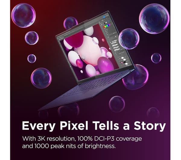 Lenovo Yoga Slim 7X 14.5" OLED Touchscreen Snapdragon X Elite 16GB 1TB Cosmic Blue - Image 5