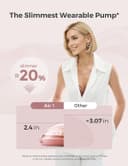 Momcozy Air 1 Ultra Slim Hands Free Wearable Double Breast Pump with Wireless Charging Case thumbnail 2