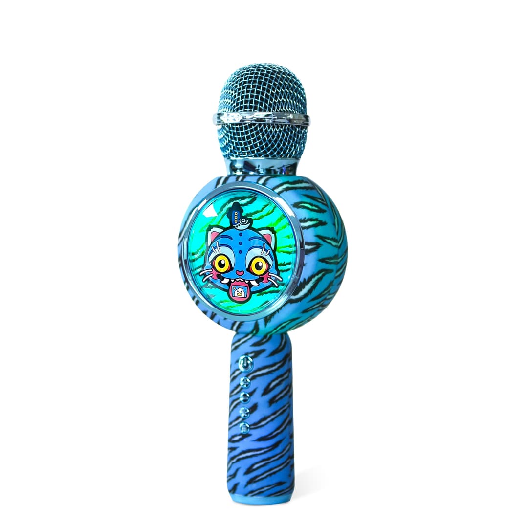 OTL KPop Demon Hunters LED Light-Up Wireless Karaoke Microphone Blue - Image 2