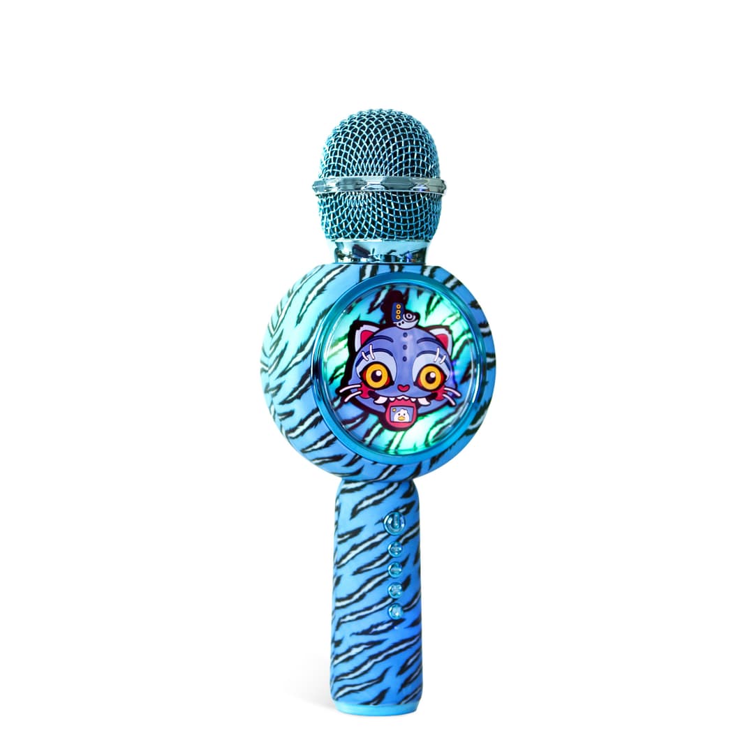 OTL KPop Demon Hunters LED Light-Up Wireless Karaoke Microphone Blue - Image 3