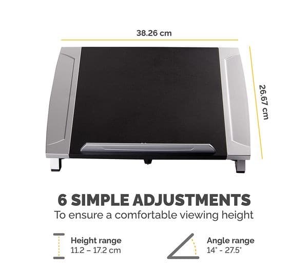 FELLOWES Office Suites Laptop Stand - Sliver & Black - Image 4