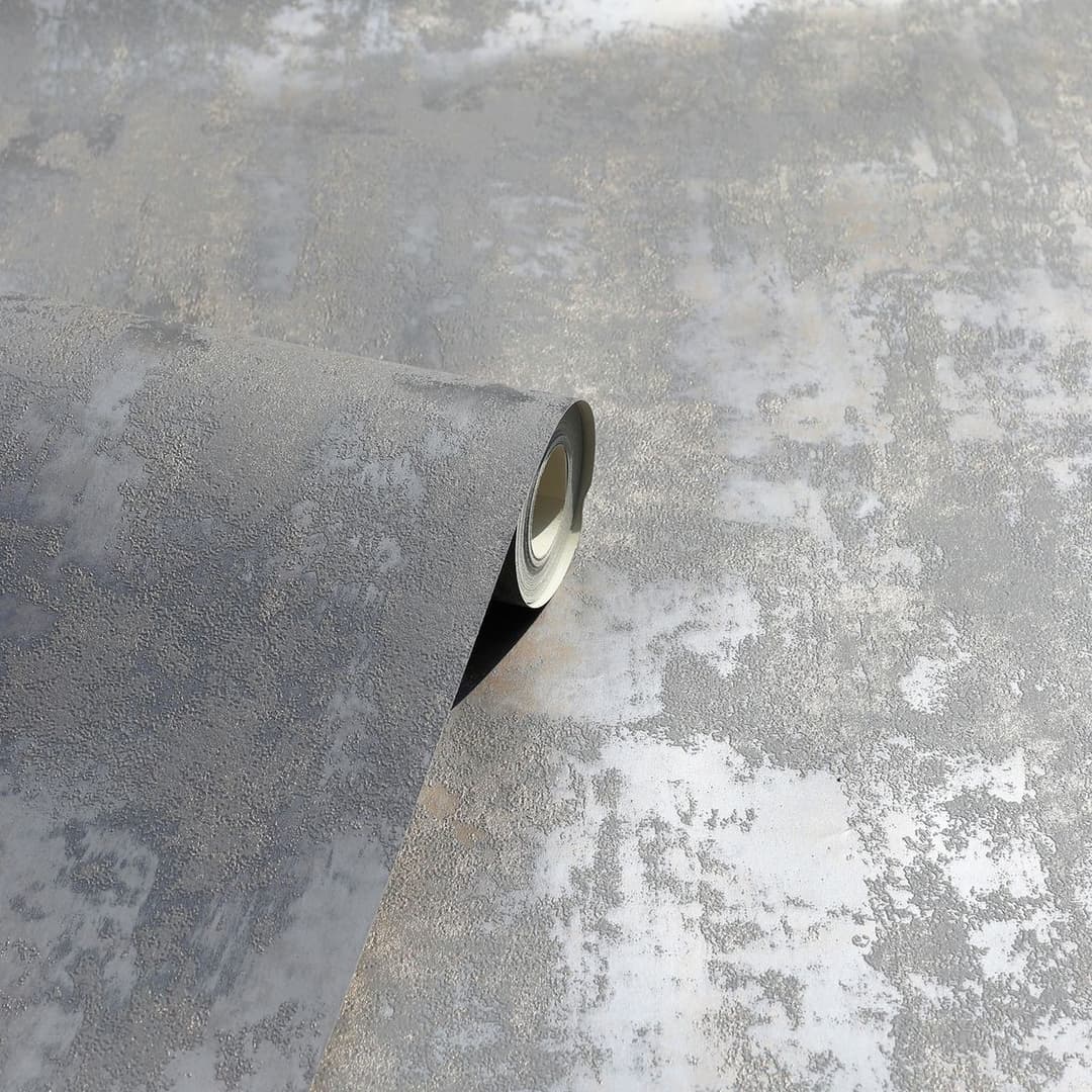 Arthouse Stone Texture Charcoal Grey Wallpaper - Image 4