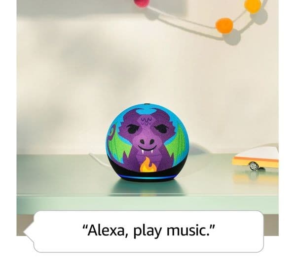 Amazon Echo Dot Kids (5th Gen) Smart Speaker with Alexa - Dragon - Image 3
