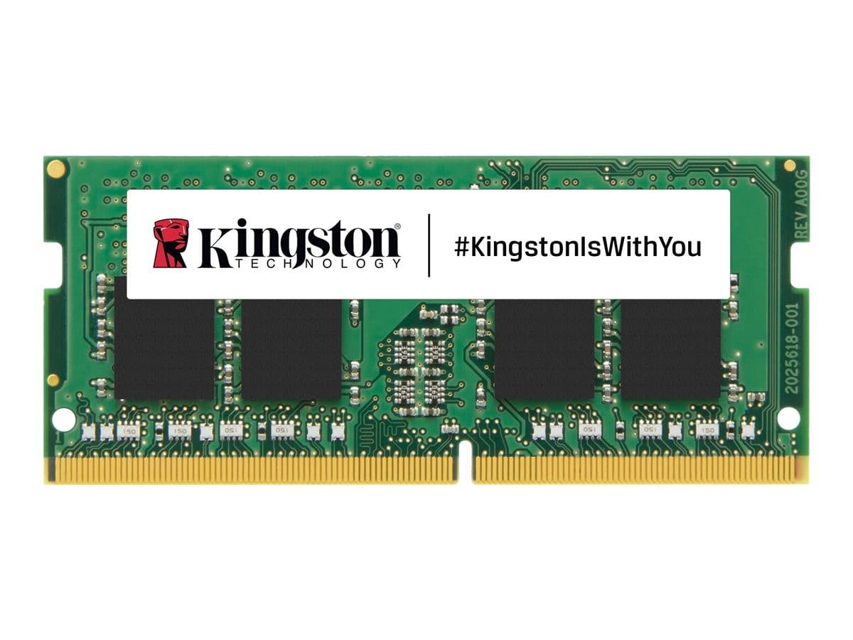 Kingston ValueRAM KVR32S22S8/8 8GB DDR4 3200MT/s (PC4-25600) CL22 SO-DIMM 260-pin Non-ECC Unbuffered Memory Module