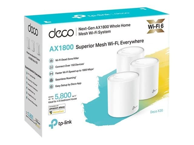 TP-Link Deco X20 AX1800 Whole Home Mesh Wi-Fi 6 System (3-Pack) - Image 5