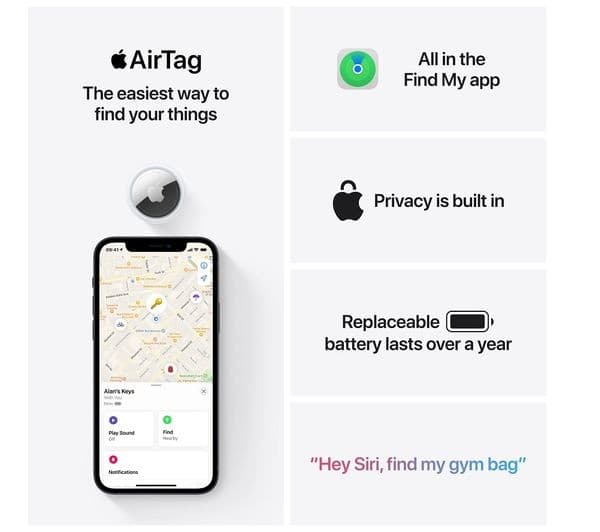 Apple AirTag (1st Generation) 1 Pack Silver - Image 6