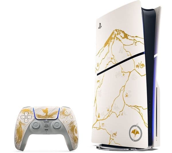 SONY PlayStation 5 Console (Model Group - Slim) Ghost of Yotei Gold Limited Edition & Ghost of Yotei Bundle - Image 2
