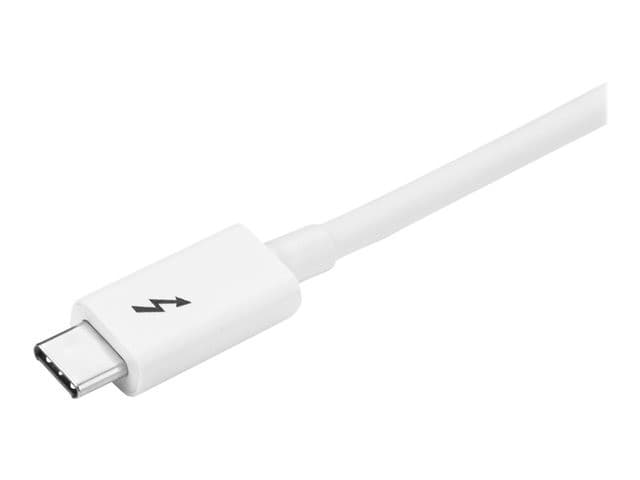 StarTech Thunderbolt 3 Cable 1m USB-C to USB-C 20Gbps 100W PD 4K White (TBLT3MM1MW) - Image 7