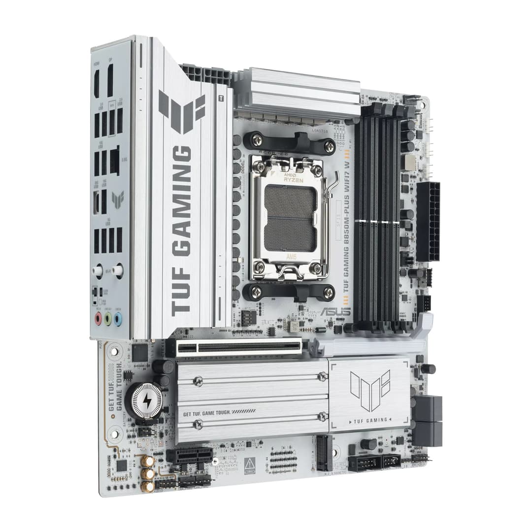 ASUS TUF GAMING B850M-PLUS WIFI7 B850 Socket AM5 Micro-ATX Motherboard - White - Image 3