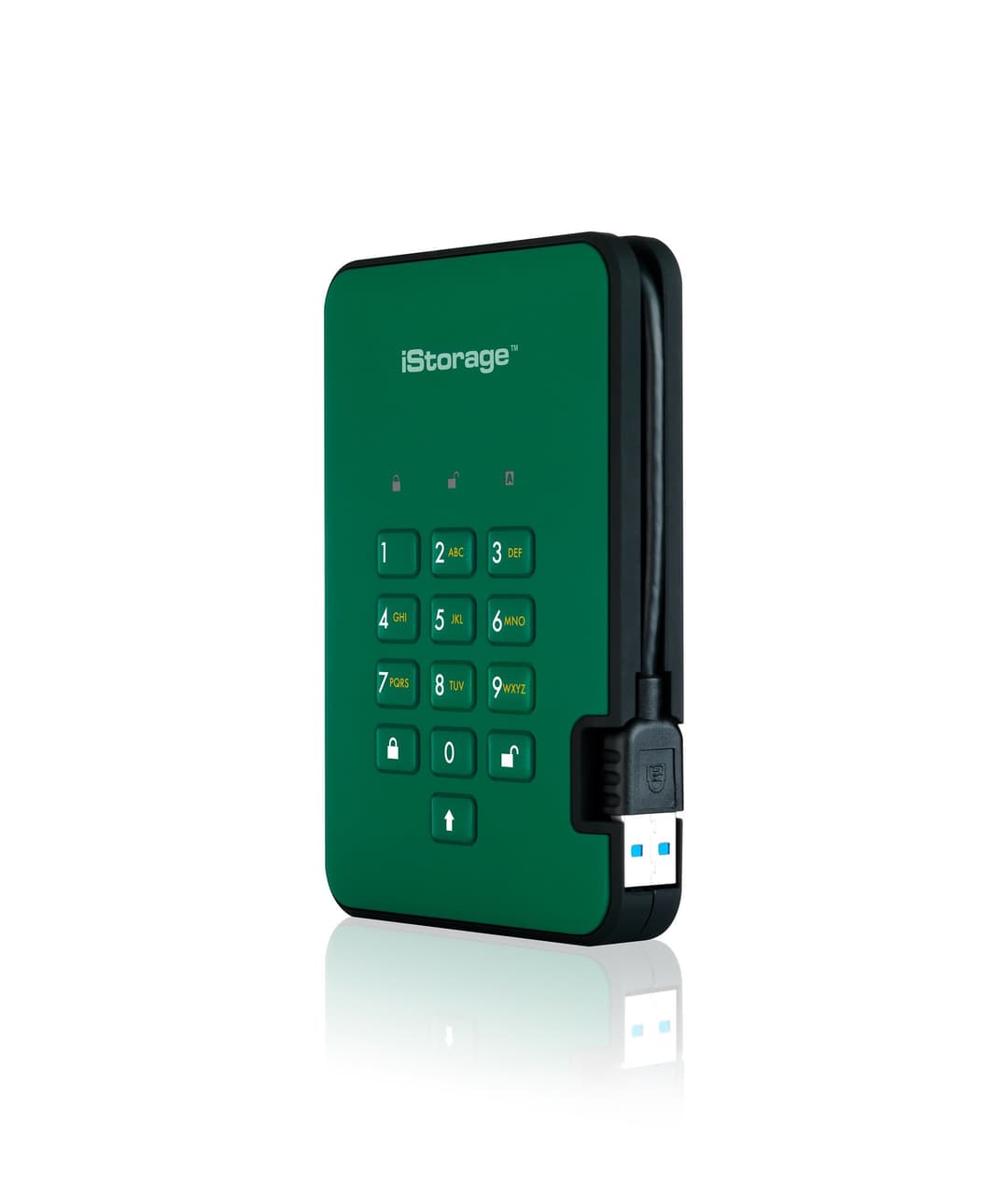 iStorage diskAshur² HDD 5TB Green | Secure Portable Hard Drive |AES-XTS 256-bit Hardware Encryption | PIN protected | OS & Platform Independent | TAA Compliant |Brute force hack defence | Dust/Water Resistant - Image 3