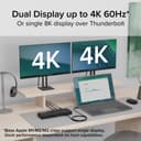 Plugable Technologies Thunderbolt 4 Dock with 100W Charging, Thunderbolt Certified, Laptop Docking Station Dual Monitor Single 8K or Dual 4K HDMI for Windows and Mac, 4X USB, Gigabit Ethernet (TBT4-UD5) thumbnail 3