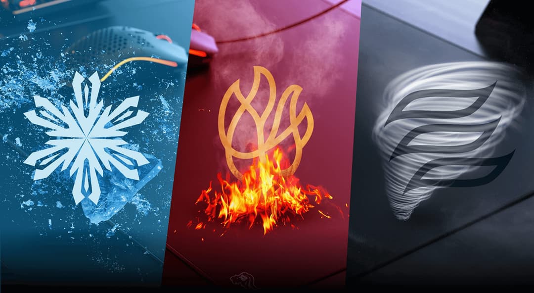 GLORIOUS Elements FIRE Hybrid Cloth Gaming Mousepad - Black - Image 6