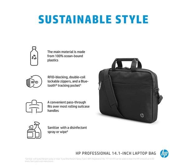 HP Professional 14.1” Laptop Case - Black - Image 4