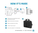 HP Professional 14.1” Laptop Case - Black thumbnail 5