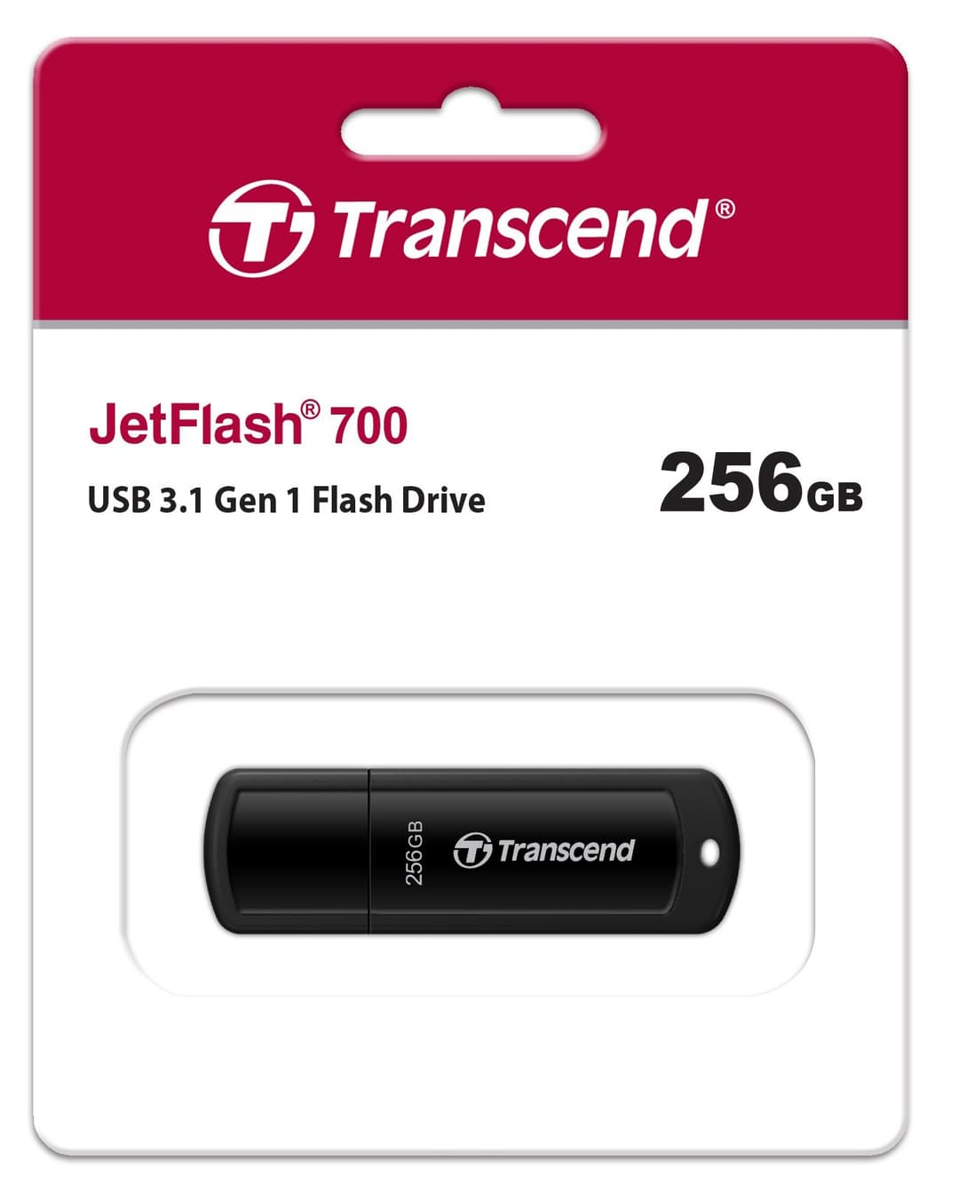 Transcend JetFlash 700 USB 3.0 Flash Drive, Black - 256GB - Image 3