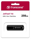 Transcend JetFlash 700 USB 3.0 Flash Drive, Black - 256GB thumbnail 3