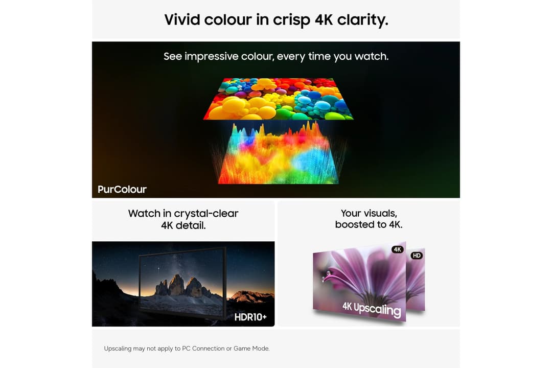 Samsung 55" Crystal UHD U8020H 4K Vision AI Smart TV (2026) - Image 2