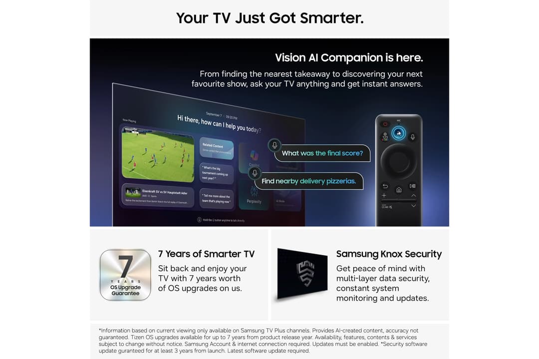 Samsung 55" Crystal UHD U8020H 4K Vision AI Smart TV (2026) - Image 4