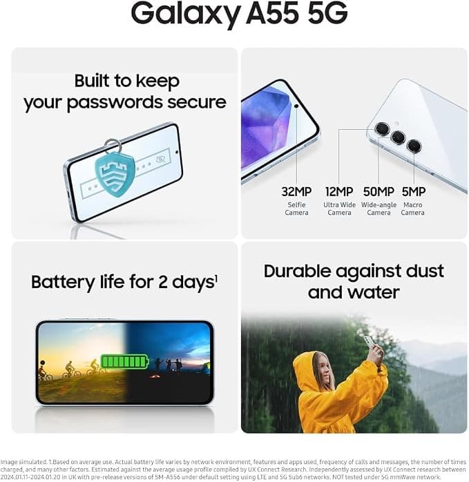 Samsung Galaxy A55 5G 128GB Ice Blue - Image 5