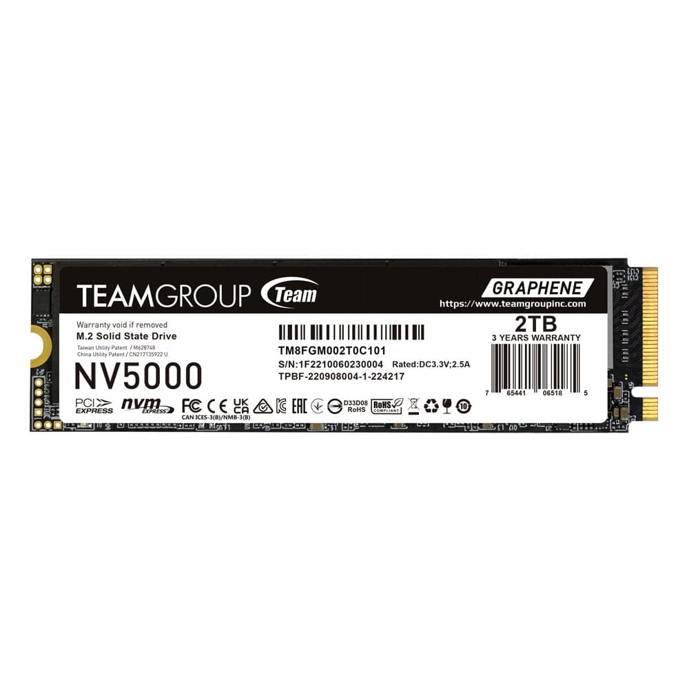 Team Group NV5000 2TB M.2 2280 NVMe PCIe 4.0 Internal SSD