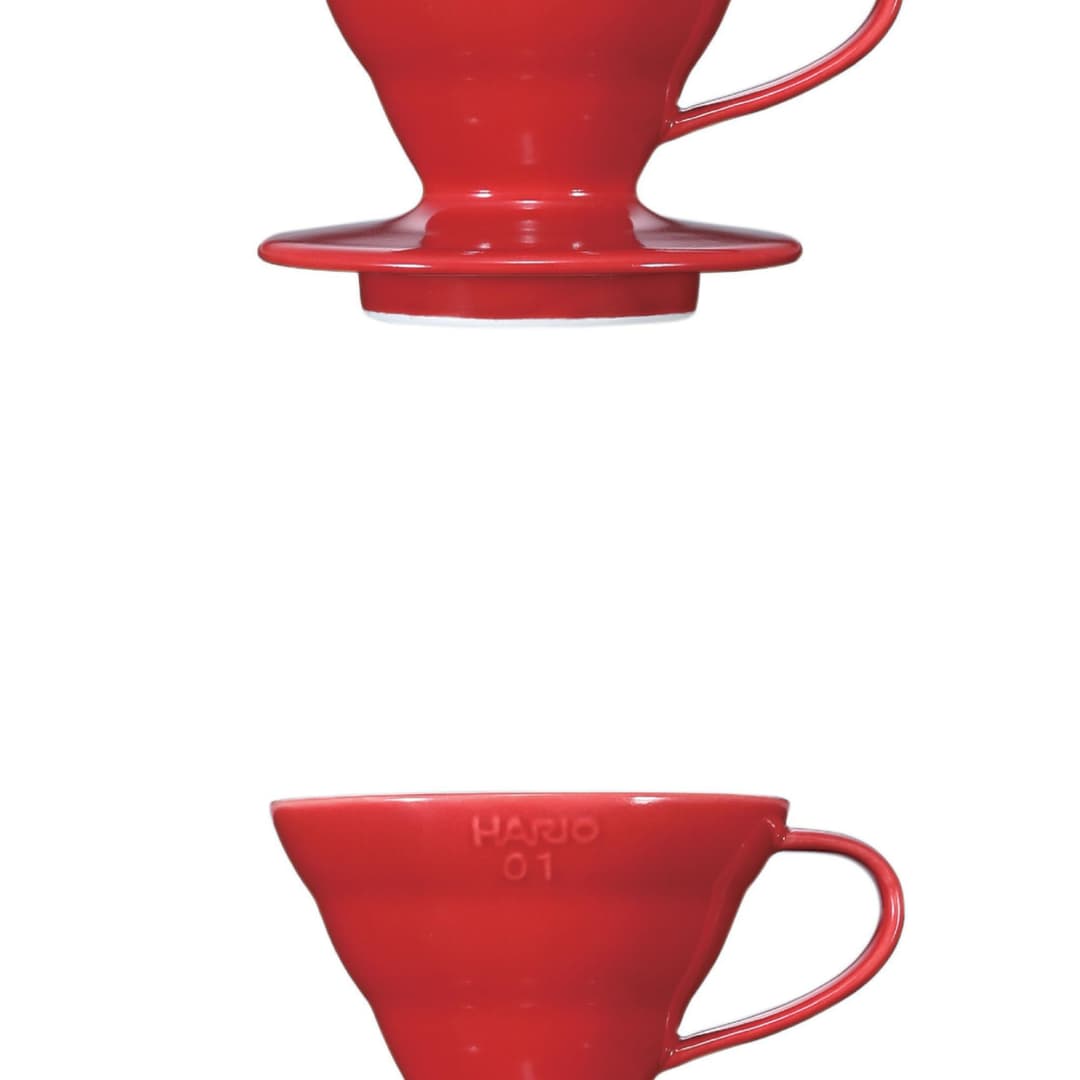 HARIO V60 Ceramic Dripper Size 02 - Red - Image 3