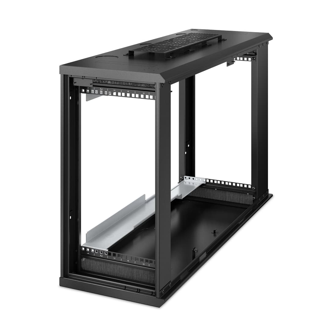 APC NetShelter 6U Low-Profile Wallmount Rack Enclosure Cabinet 230V Server Depth - Image 2