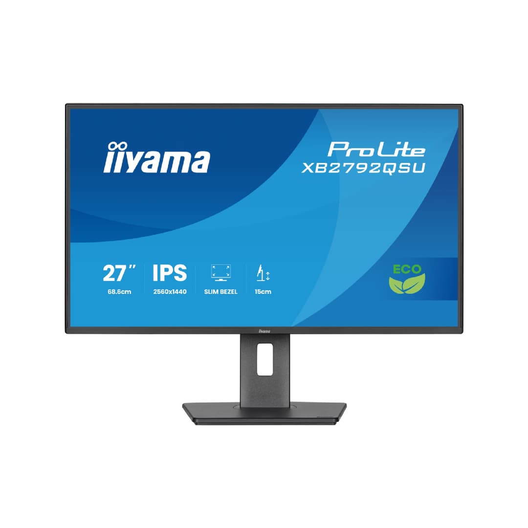 iiyama Prolite XB2792QSU-B1 27" IPS Quad HD 120Hz Energy Efficient Height Adjustable Monitor - Image 1