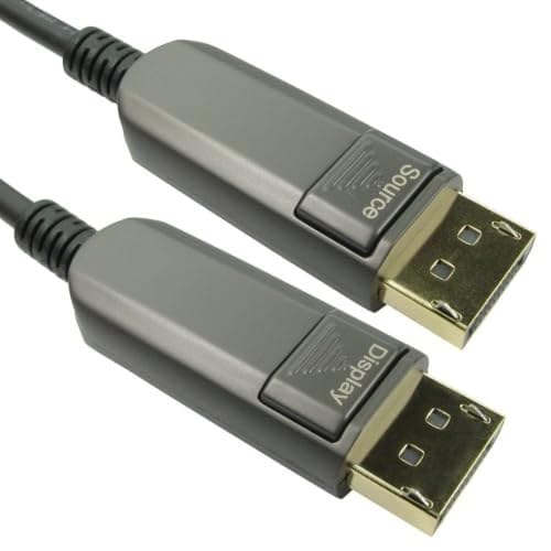 Long DisplayPort v1.4 Active Optical Cable AOC HDR 32Gbps 8K 60Hz 4K 120Hz 15m - Image 2