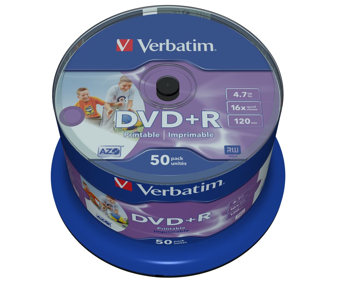 Verbatim DVD+R Wide Inkjet Printable No ID Brand 4.7 GB 50 pc(s) - Image 4