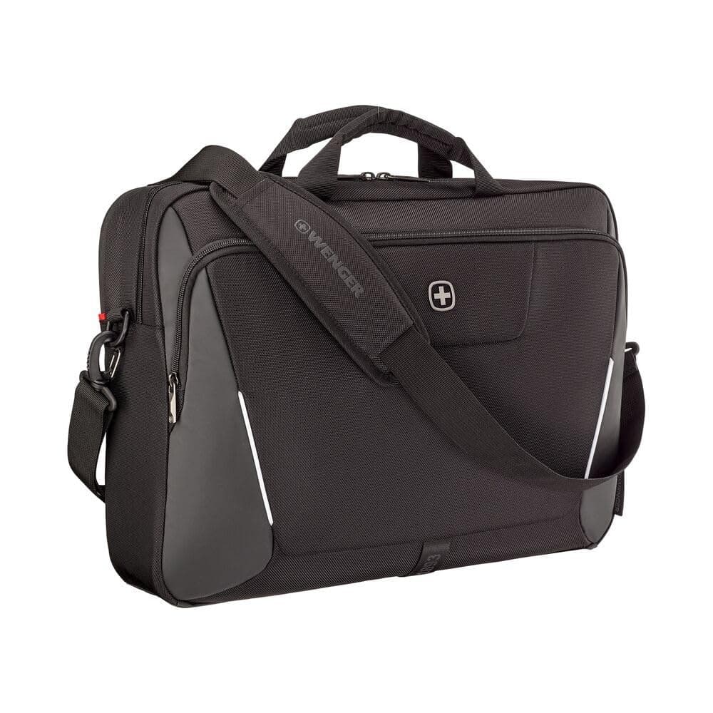 Wenger XE Compact Brief 16 Laptop Briefcase, Shoulder Bag for Notebooks up to 16 Inch, 11 Inch Tablet Pocket, Organiser, 17 L, Black, 653299 - Image 1