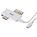 Hama USB 3.2 Gen 1 Multi-Card Reader SD/microSD/CF/MS, USB Type-A - White thumbnail 3