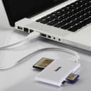 Hama USB 3.2 Gen 1 Multi-Card Reader SD/microSD/CF/MS, USB Type-A - White thumbnail 4