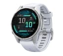 Garmin Fenix 8 AMOLED 43mm Standard - Silver with Whitestone Band thumbnail 1