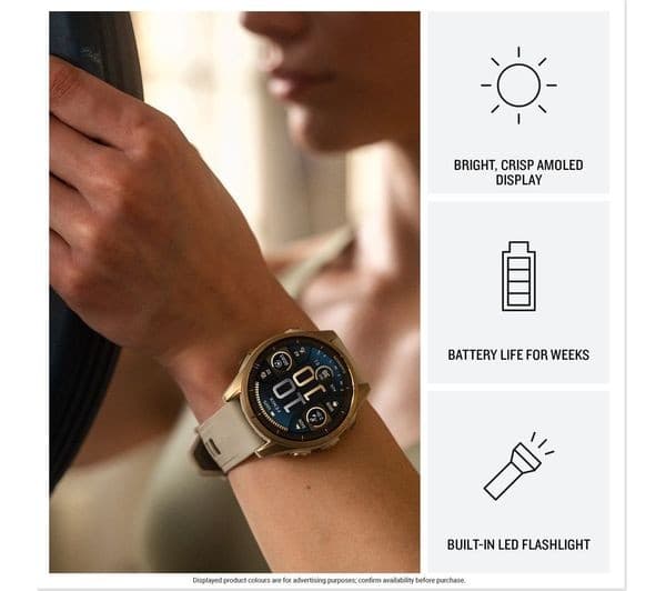 Garmin Fenix 8 AMOLED 43mm Standard - Silver with Whitestone Band - Image 3