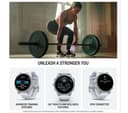 Garmin Fenix 8 AMOLED 43mm Standard - Silver with Whitestone Band thumbnail 4