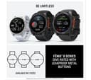Garmin Fenix 8 AMOLED 43mm Standard - Silver with Whitestone Band thumbnail 7
