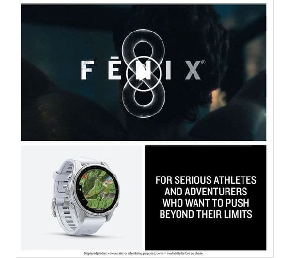 Garmin Fenix 8 AMOLED 43mm Standard - Silver with Whitestone Band - Image 8