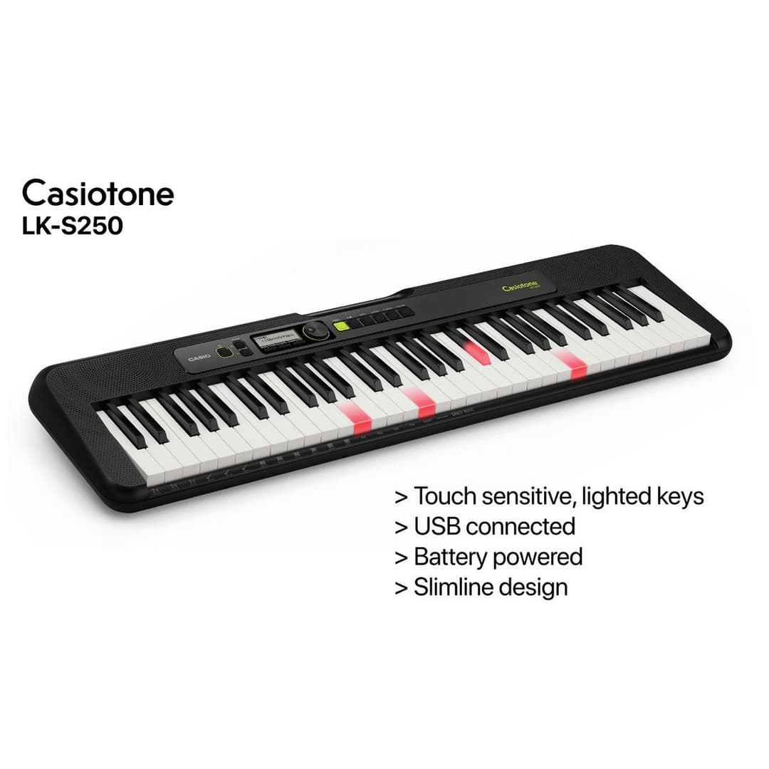 Casio LK-S250AD Full 61 Key Music Keyboard Bundle - Image 5