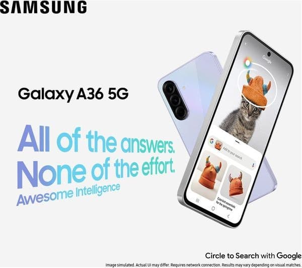 SAMSUNG Galaxy A36 5G - 256 GB, Awesome Lavender - Image 2