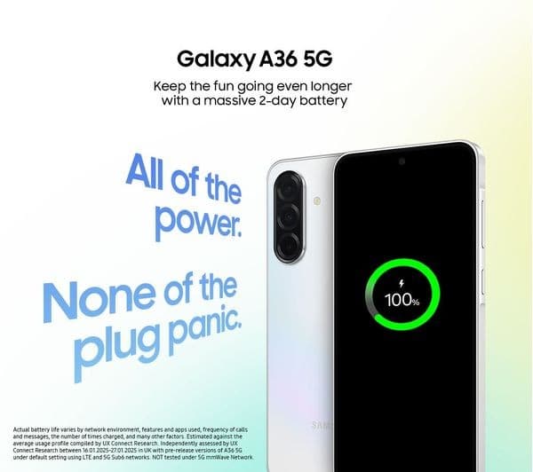 SAMSUNG Galaxy A36 5G - 256 GB, Awesome Lavender - Image 3