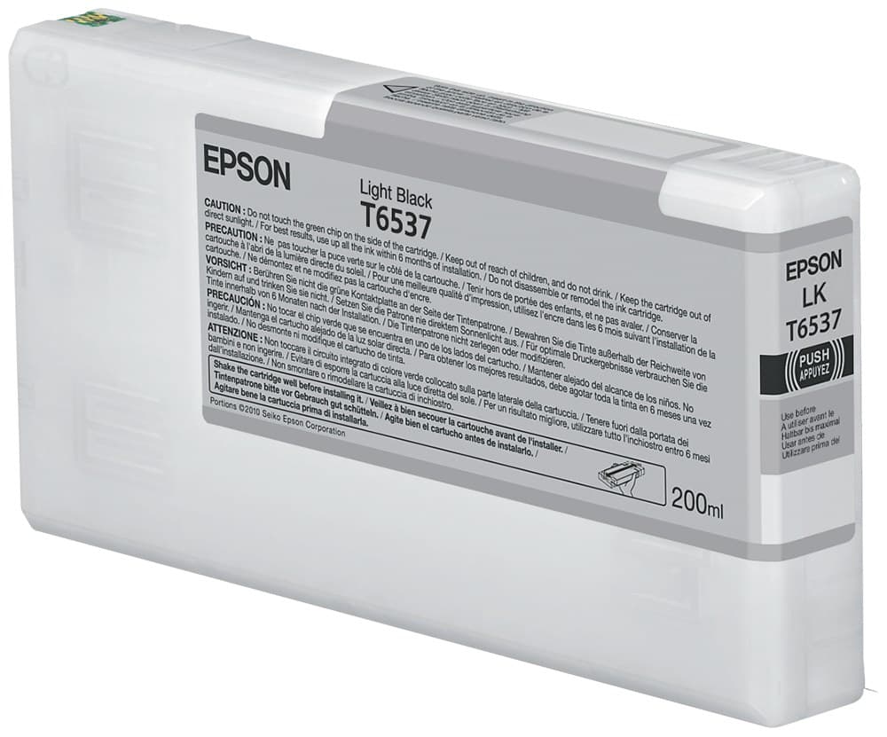 Epson T6537 Light Black Ink Cartridge (200ml) - Image 1
