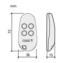 CAME TOP44RBN 4 Button Rolling Code Transmitter Remote - Black/Blue thumbnail 3