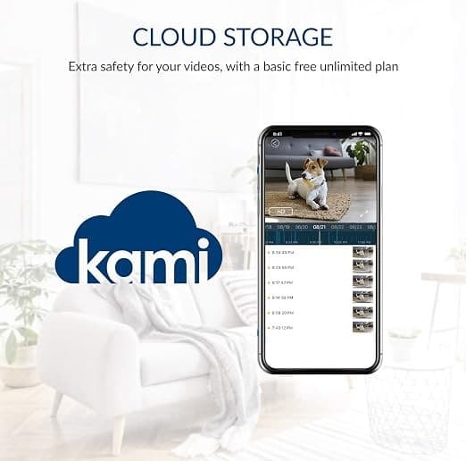 Kami Mini Indoor 1080p Wi-Fi Security Camera by YI Technology (YYS.2919) - White - Image 4