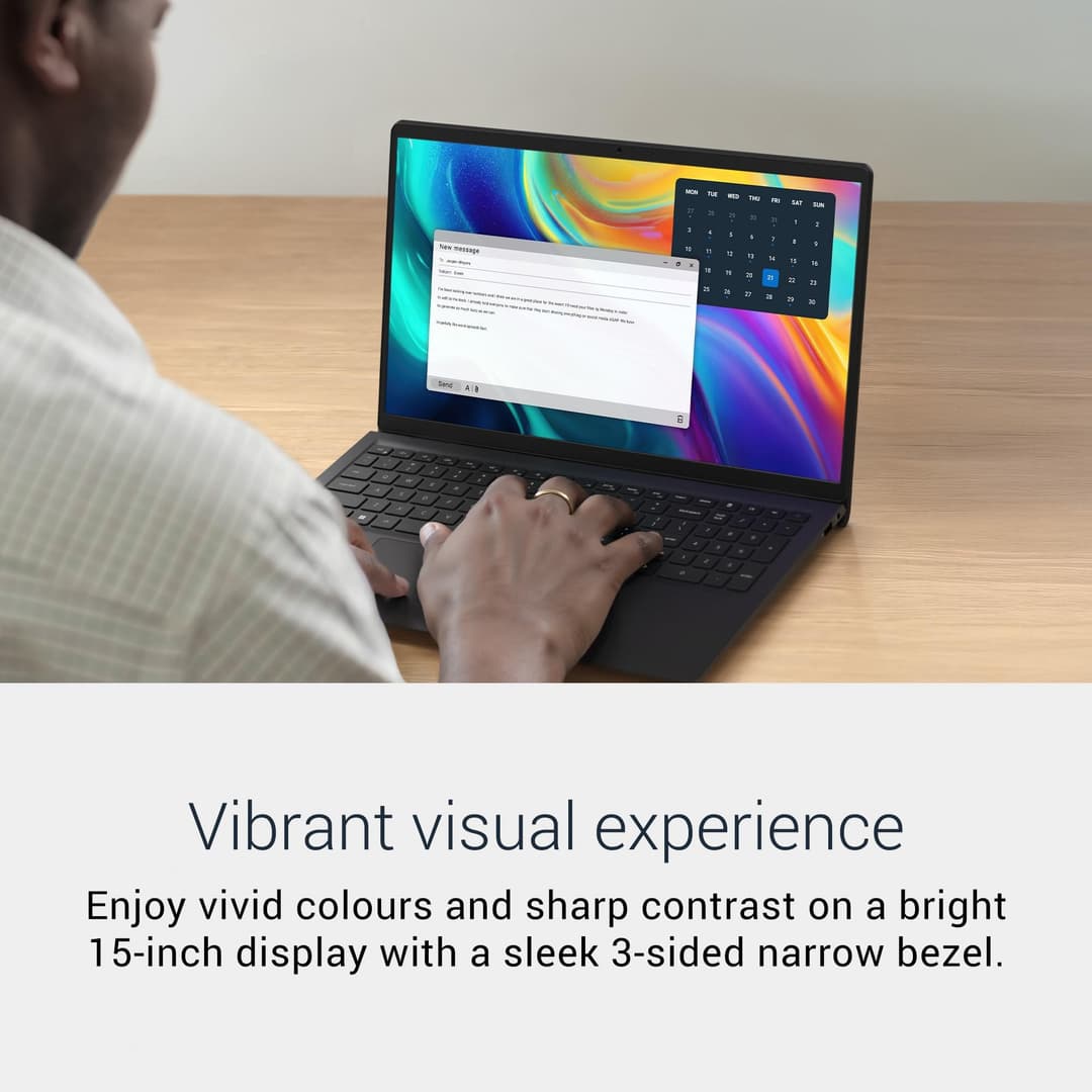 Dell 15 Laptop - AMD Ryzen 5 130 8GB RAM 512GB SSD - Carbon Black - Image 3