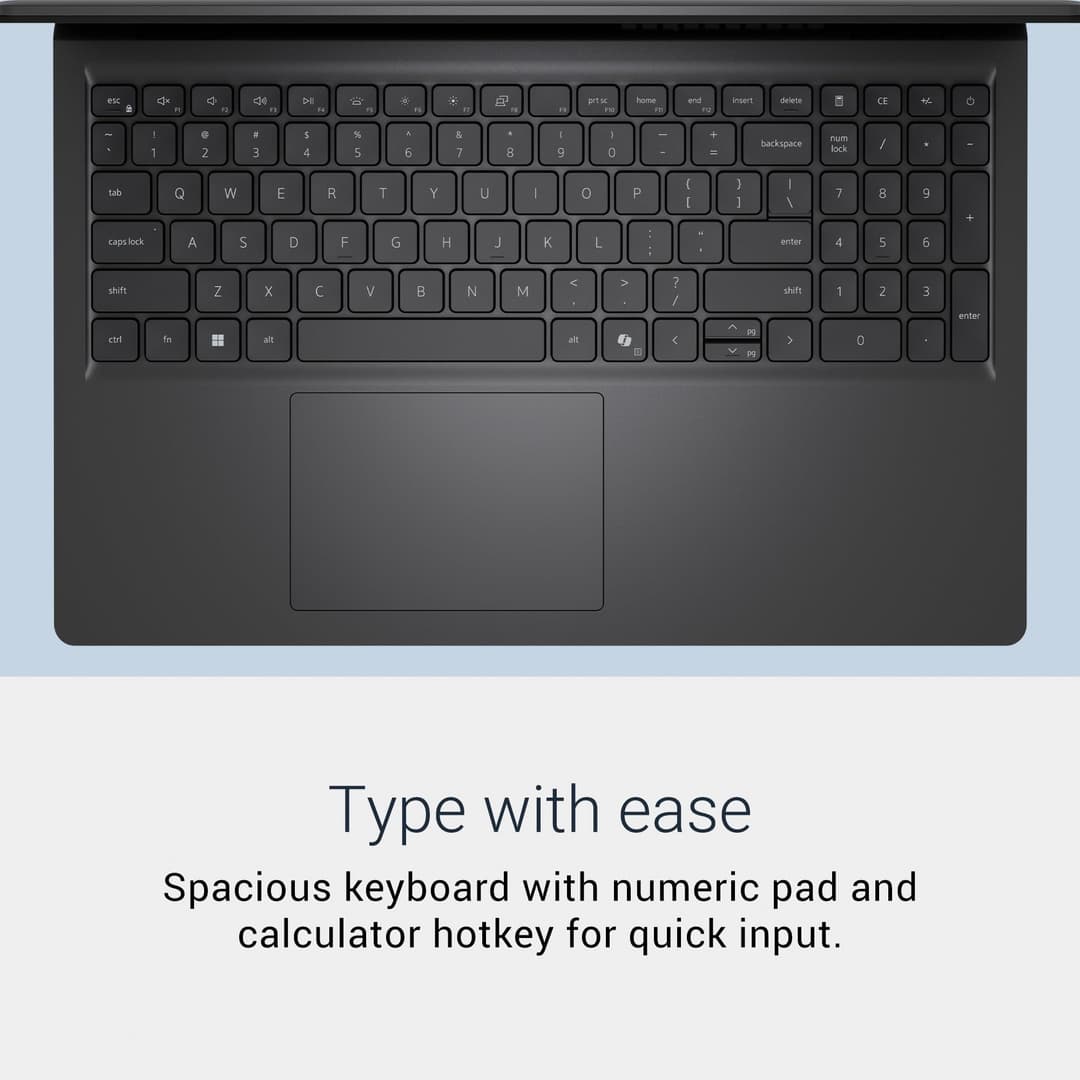 Dell 15 Laptop - AMD Ryzen 5 130 8GB RAM 512GB SSD - Carbon Black - Image 8