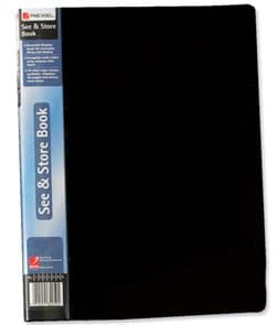 Rexel See And Store A4 Display Book 60 Pocket Black - Image 1